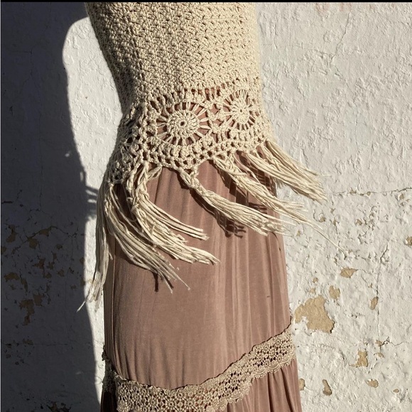 {SET} crochet top and layered skirt - Picture 3 of 6